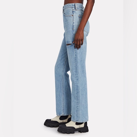 AGOLDE Lana Slice Straight-Leg Organic Jeans size 26 - Picture 3 of 8